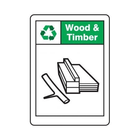 SAFETY SIGNS WOOD AND TIMBER 7 X 5 MPLR706VA